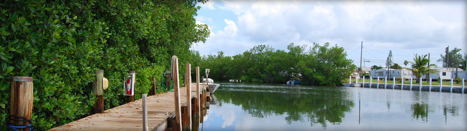 Full-service marina and docking.